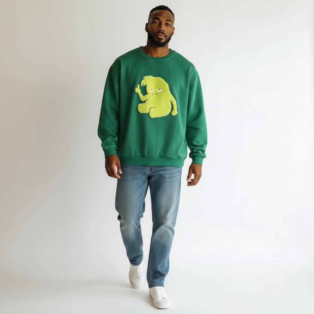 Toad - Lime on Green Crewneck