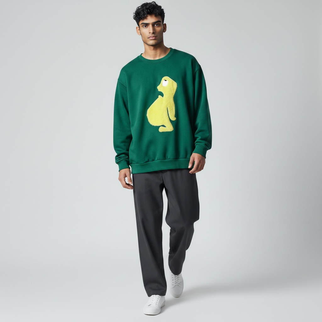 OG - Lime on Green Crewneck